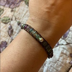 Fluorite gemstone bracelet